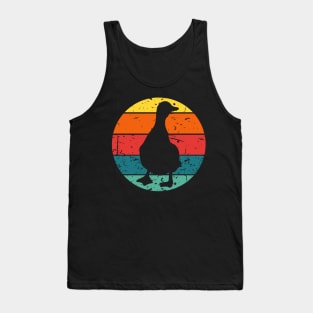 Retro Vintage Sunset Duck Lover Owner Tank Top